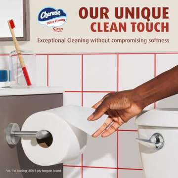 Charmin Ultra Strong Toilet Paper Clean Touch, 30 Mega Rolls