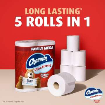 Charmin Ultra Strong Toilet Paper Clean Touch, 30 Mega Rolls