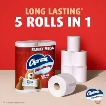 Charmin Ultra Strong Toilet Paper Clean Touch, 30 Mega Rolls