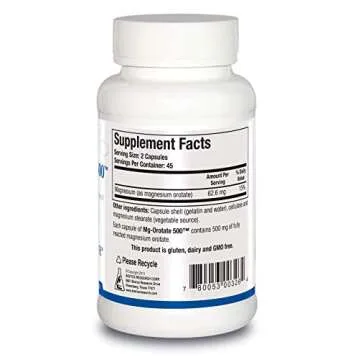 Biotics Research Mg Orotate 500mg for Heart Health and Sleep