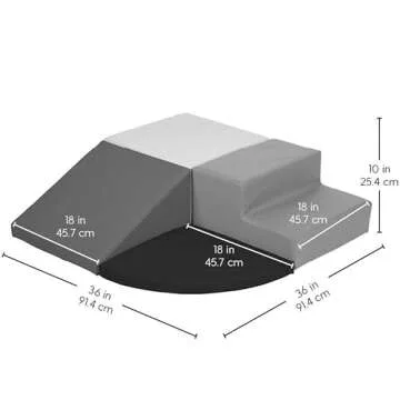 SoftScape Toddler Playtime Corner Climber, Indoor Active Play Structure for Toddlers and Kids, Safe ...