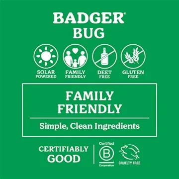 Badger Organic Bug Spray DEET Free Safe Outdoor Protection
