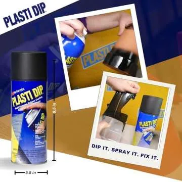 Performix 11203 Plasti Dip Black Multi-Purpose Rubber Coating Aerosol - 11 oz.
