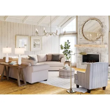 Jenson Adjustable Pharmacy Floor Lamp in Aged Brass