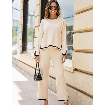 Stylish Tanming Women’s 2 Piece Knit Sweater Set