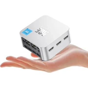 ACEMAGICIAN Win11 Mini PC, 12th Alder Lake N100, 12GB LPDDR5, 256GB SSD, 3 HDMI, 4K UHD, Dual Ethern...