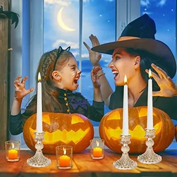 Gold Glass Candlestick Holders for Elegant Décor