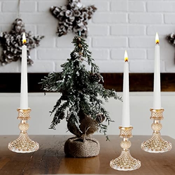 Gold Glass Candlestick Holders for Elegant Décor