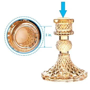 Gold Glass Candlestick Holders for Elegant Décor