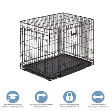 MidWest Homes for Pets Ovation Double Door Dog Crate, 30-Inch