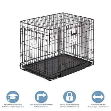 MidWest Homes for Pets Ovation Double Door Dog Crate, 30-Inch