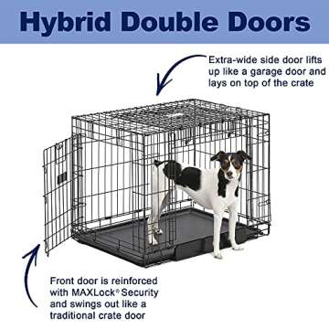 MidWest Homes for Pets Ovation Double Door Dog Crate, 30-Inch