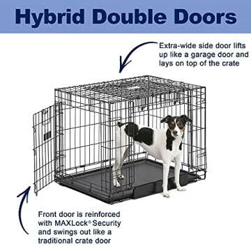 MidWest Homes for Pets Ovation Double Door Dog Crate, 30-Inch