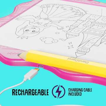 Light Up Tracing Pad for Kids - Arts & Crafts Art Writing Drawing Tracer Board, Craft Kit for Girls & Boys Ages 6-12 - Birthday Toys Gifts Ideas for Girl or Boy 6+ Year Old Best Gift Toy - 6 7 8 9 10