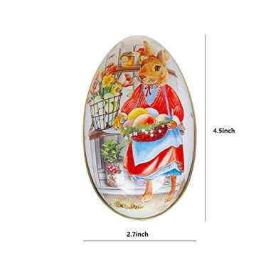 Crazy Night Assorted Metallic Easter Egg Container Different Design Wedding Supplies Painting Print ...