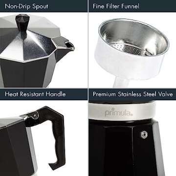 Primula Classic Stovetop Espresso Maker for Perfect Brews