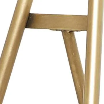 Deco 79 Metal Tall Adjustable Display Stand Easel with Bow Top, 20" x 27" x 53", Gold