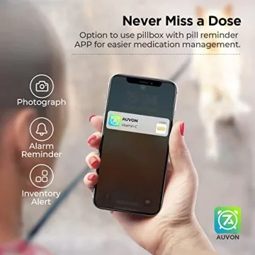 AUVON Weekly AM PM Pill Organizer for Vitamins Medications