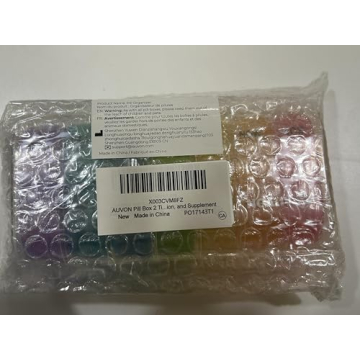 AUVON Weekly AM PM Pill Organizer for Vitamins Medications