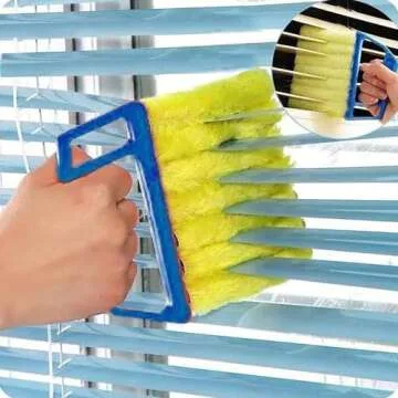 Louver Curtain Cleaning Brush Cleaner, Detachable Blinds Window Cleaning Scrub Brush Vent Brush, Hou...