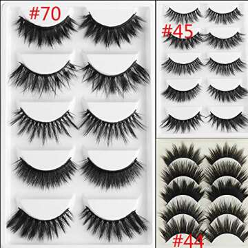 Luxury Mink-like False Eyelashes for Elegant Beauty
