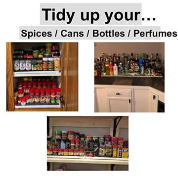 Lazy Susan 3-Tier Spice Rack Organizer for Kitchen