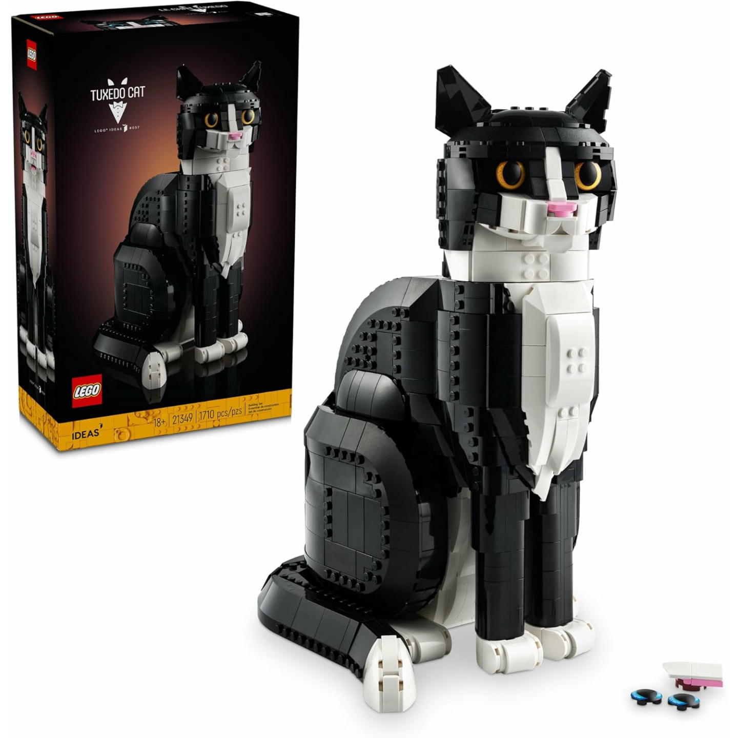 LEGO Ideas Tuxedo Cat - Cat Lover Building Set