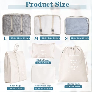 Efficient 28 Pcs Packing Cubes for Organized Travel