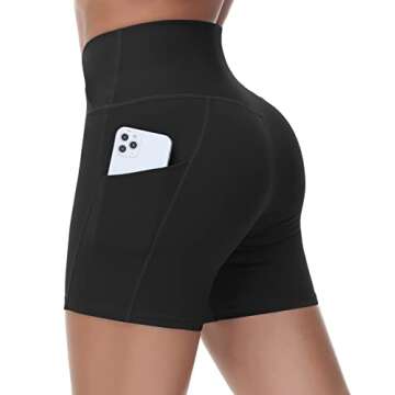 Stylish Women's Cross Waist Workout Shorts with Pockets