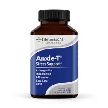 Anxie-T - Stress Relief Supplement - Supports Mood & Mental Focus - Feel Calm and Relaxed - Eases Te...