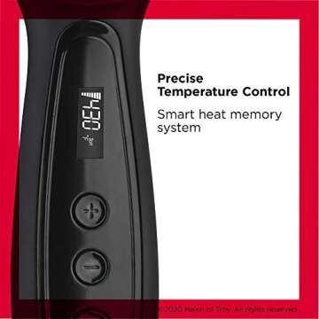 REVLON Salon One-Step Straight and Shine Heated Brush for Visibly Shinier, Smoother Hair | Hair Straightener That Revives Second Day Hair with an Ion Generator That Helps Reduce Frizz