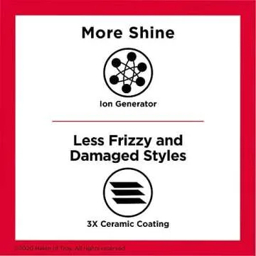 REVLON Salon One-Step Straight and Shine Heated Brush for Visibly Shinier, Smoother Hair | Hair Straightener That Revives Second Day Hair with an Ion Generator That Helps Reduce Frizz