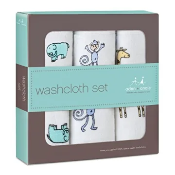 aden + anais Jungle Jam Washcloth Set for All Ages