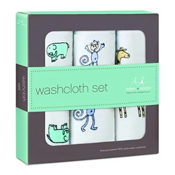 aden + anais Jungle Jam Washcloth Set for All Ages