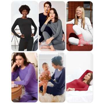 WEERTI Women's Thermal Fleece Underwear Set for Cold Weather