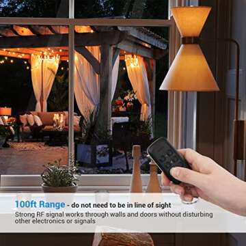 DEWENWILS Remote Control Outlet for Holiday Lights