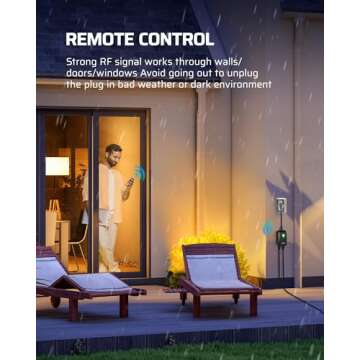 DEWENWILS Remote Control Outlet for Holiday Lights