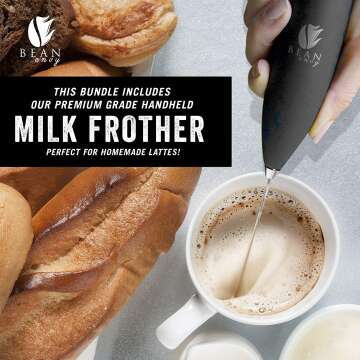 French Press Coffee Maker & Frother Set - 34 oz