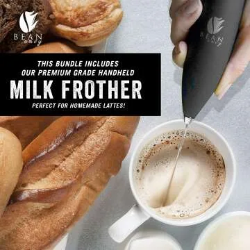 French Press Coffee Maker & Frother Set - 34 oz