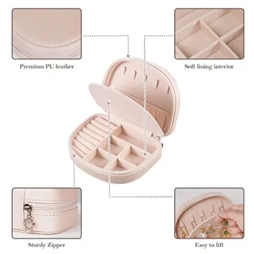 ProCase Portable Jewelry Case for Women - Elegant Organizer