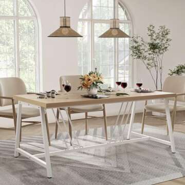 Stylish Large Dining Table for 6-8 People
