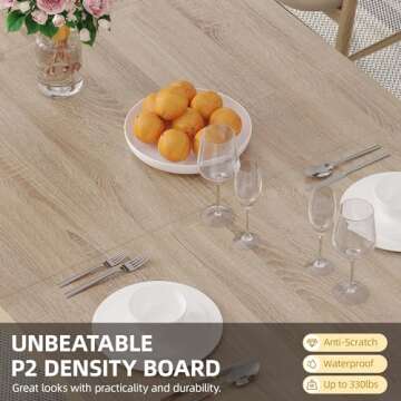 Stylish Large Dining Table for 6-8 People