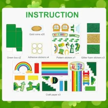 Wninbu Leprechaun Trap Kit for Kids St. Patrick's Day