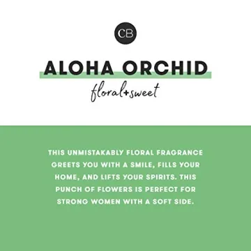 Capri Blue Aloha Orchid Candle - Luxury 8 Oz Aromatherapy