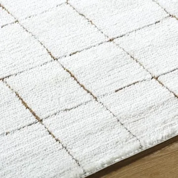 Livabliss x Our PNW Home Cascade Minimalist Area Rug, 6'7" x 9', Ivory