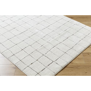 Livabliss x Our PNW Home Cascade Minimalist Area Rug, 6'7" x 9', Ivory