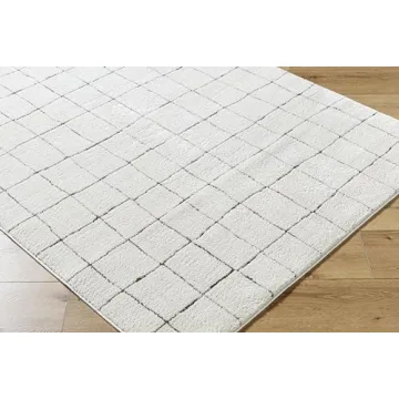 Livabliss x Our PNW Home Cascade Minimalist Area Rug, 6'7" x 9', Ivory