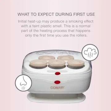 Conair Double Ceramic Hot Rollers for Long, Medium, and All Hair - Hair Curler - Hair Roller Clips Included - 1 1/2-inch Rollers