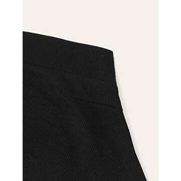 Floerns Women's Solid Criss Cross Sleeveless Rib Knit Halter Crop Tank Tops Black M