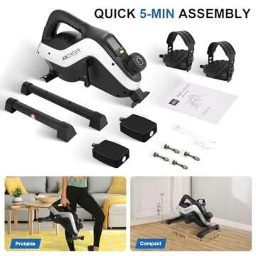 ANCHEER Mini Under Desk Bike: Compact Fitness Solution
